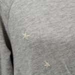 n:philanthropy Star Embroidered Terry Sweatshirt Gray White Cotton Blend Small Photo 1