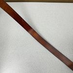 J Crew Leather Belt Womens Small Brown Brass Buckle Preppy Distressed Casual 1" Photo 3