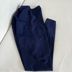 Poshdivah Maternity Legging Size Medium Navy Blue Side Pockets Stretchy Photo 3