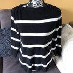 LAUREN JEANS Blue & White 3/4 Sleeve Top Size M Size M Photo 0