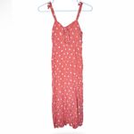 Billabong  Women’s Sunset Orange Big Love Tied Polka Dot Dress Photo 1