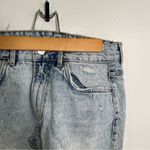 ZARA Trafaluc Cut Off Denim Mini Skirt Acid Wash Photo 3
