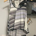 Crystal K lace stripped cropped tank top Photo 0