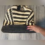 Billabong Billlabong Black and Cream Striped Tote Bag Photo 3