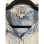 Calvin Klein Women’s Chambrey Acid Wash Sleevless Belted Dress Spring Summer L Photo 2