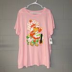 Torrid NWT Strawberry Shortcake Classic Fit Cotton Crew Tee in Pink Size 2 Photo 3