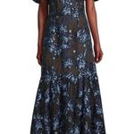 Elliatt  Planetary Asymmetric Jacquard Maxi Dress, Navy/Black, New w/Tag $389.95 Photo 14