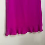 TCEC Pink Ruffle Sleeve Flounce Hem Shift Dress Size Medium Women’s Magenta Photo 2