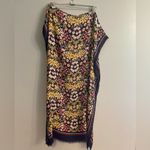 Talbots Talbot’s Navy Silk Blend AOP Floral Summer Women’s Scarf Photo 2