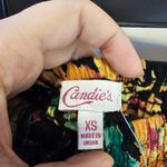 Candie's  XS Strappless Tropical Floral Purple Orange and Green Dress Photo 3