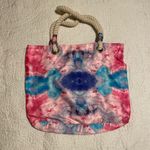 Pink, Purple, and Blue Tie Dye Tote Pink Photo 1