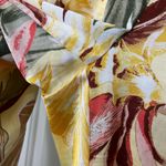 White House | Black Market NWOT women’s yellow floral pull on wide leg pants MP Photo 1