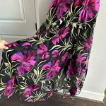 Dress the Population  Halter Maxi Embroidered Floral Neck Tie Dress Photo 3