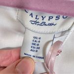 Calypso St. Barth  White Shell Print Linen Vest Womens 4 Beachy Vacation Tropical Photo 7