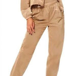 Good American NWT Good‎ American Essential Track and Field Jogger Pants Brown size 6 Photo 0