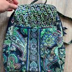 Vera Bradley  Blue‎ Rhapsody Paisley Floral Quilted Cotton Backpack Travel Bag Photo 2