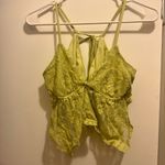 Tilly's Tilly’s Full Tilt Lace Cropped Tank Top Green Medium Photo 1