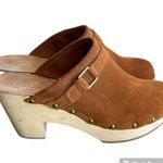 Gap  Brown Suede Clogs With Tocca Leather Heel Pads For Comfort Size 9 Photo 0