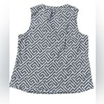 Tommy Bahama Greek Kay Split Neckline Blouse Size Large Nautical Coastal Grandma Photo 1