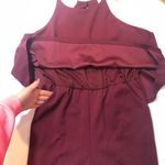 Love...Ady  Solid Halter Popover Jumpsuit burgundy XXL Photo 5