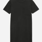 Everlane Black Cotton T Shirt Dress Size Medium Black Crew Neck Mini Photo 0