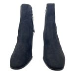 Mango  MNG Faux Suede Block Heel Ankle Boots Black Size 37/ US 6.5 Photo 3