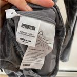 Reformation  velvet bodysuit in gray NEW Photo 2