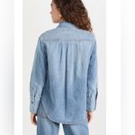 Alice + Olivia NWT-
Oversized Denim ShirtSadie Light Vintage Blue XS Photo 5