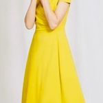 Boden Mustard Gold V Neck Knit Zip Up FittedDress Sz 6 in EUC Yellow Photo 4