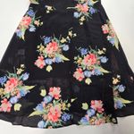 LPA  Button Up Midi Dress in Midnight Roses XL Photo 11