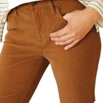 Garnet Hill Women’s Essential Slim Corduroy Pants in Brown Size 0 Photo 1