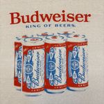 Budweiser 6-Pack graphic white T-shirt, size large Photo 1