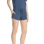 Bella Dahl Revolve  Blue Off Shoulder Romper Size Medium Photo 0