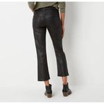 Frye NWT  & Co‎ Black Faux Suede Cropped Bootcut Pants Sz 4 Photo 2