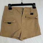 Love Tree  Khaki Cargo Shorts High Waist Pockets Casual Cute Small Photo 0
