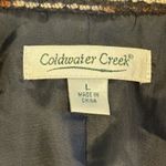 Coldwater Creek Blazer Jacket Red Black Striped Button Womens L Classic Workwear Photo 6