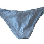 Becca  by Rebecca Virtue Milani Hipster Swim Bikini Bottom Pleated Blue M Photo 3