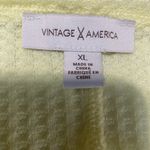 Vintage America Hartford long sleeve sweater, waffle‎ knit Yellow Size XL Photo 4