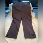 Saks Fifth Avenue‎ Real Clothes, Capri Black Cotton slacks, size 16 Photo 8