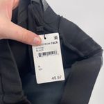 Gracia  Vegan Leather Knit Pencil Skirt Womens Sz M Black Crossover Back New Photo 8