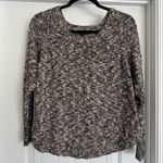 Eileen Fisher Black Marled Knit Crewneck Sweater Photo 1