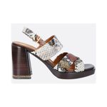Tory Burch  Slingback snakeskin embossed leather sandal Photo 4
