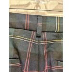 Christopher & Banks Pants Womens 16 Green Plaid Mid-Rise Holiday Party Festive Photo 6