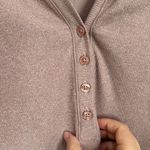 Athleta Uptempo Ribbed Stretch Long Sleeve Vneck Henley Top Palermo pink Size 2X Photo 4