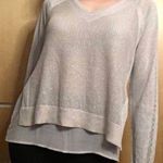 Lucky Brand Women's Metallic Linen Sweater XS Photo 0