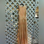 Anthropologie BHLDN Juniper Metallic Tiered Backless High-Neck Gown Photo 5