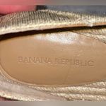 Banana Republic Gold Canvas Espadrille Flats Size 7 Jute Boho Chic Resort Wear Photo 10
