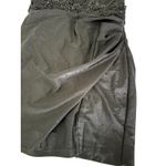 Windsor  Millie Satin Sequin Lace-Up Mini Homecoming Formal Black Dress XS NEW Photo 6