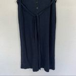 Grade & Gather ‎ Women Small Navy Jumpsuit Cropped Linen Blend Summer Photo 2