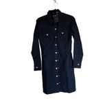 Levi's NWT Ellie Denim Dress Womens Small Black Long Sleeve Button Photo 10